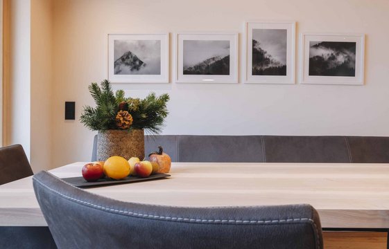 Sitzecke in der Wohnung im Hotel Aurora Sitzecke in der Wohnung im Hotel Aurora
