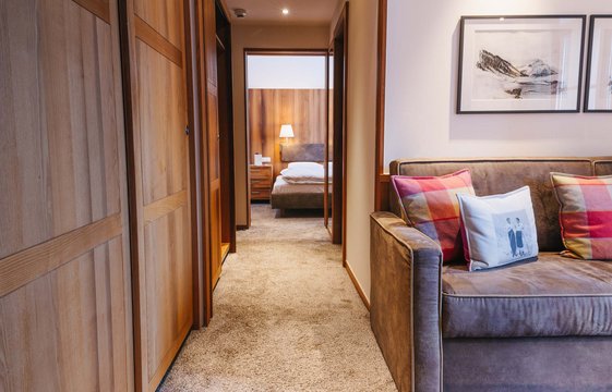 Gang im Komfortdoppelzimmer mit Balkon Der Gang im Komfortdoppelzimmer mit Balkon