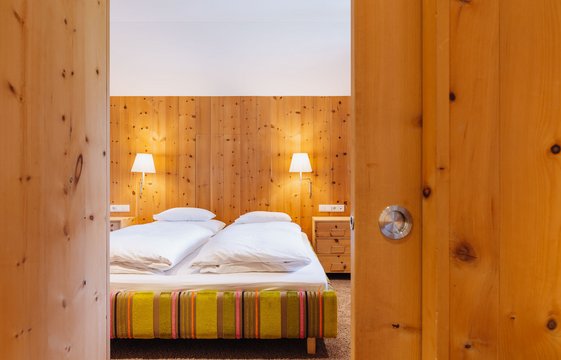 Ausschnitt Doppelbett Junior Suite mit Balkon Bildausschnitt Doppelbett Junior Suite mit Balkon