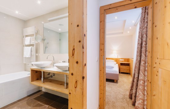 Badezimmer Einblick Junior Suite mit Balkon Ein Einblick in das Badezimmer der Junior Suite mit Balkon