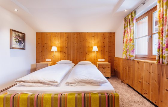 Bett in Junior Suite mit Balkon Das Bett in der Junior Suite mit Balkon