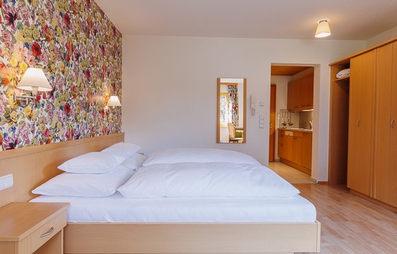 Apartment mit Doppelbett